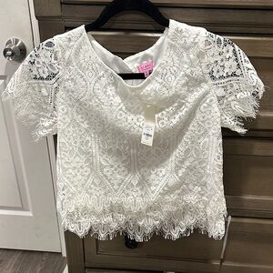 Miami Ivory Lace Blouse